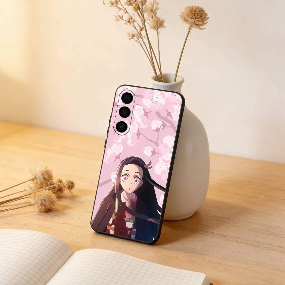 

Demon N-Nezuko Phone Case For Samsung Galaxy A73,A72,A71,A70,A53,A52,A51,Soft Silicone Black Cover Samsung a21