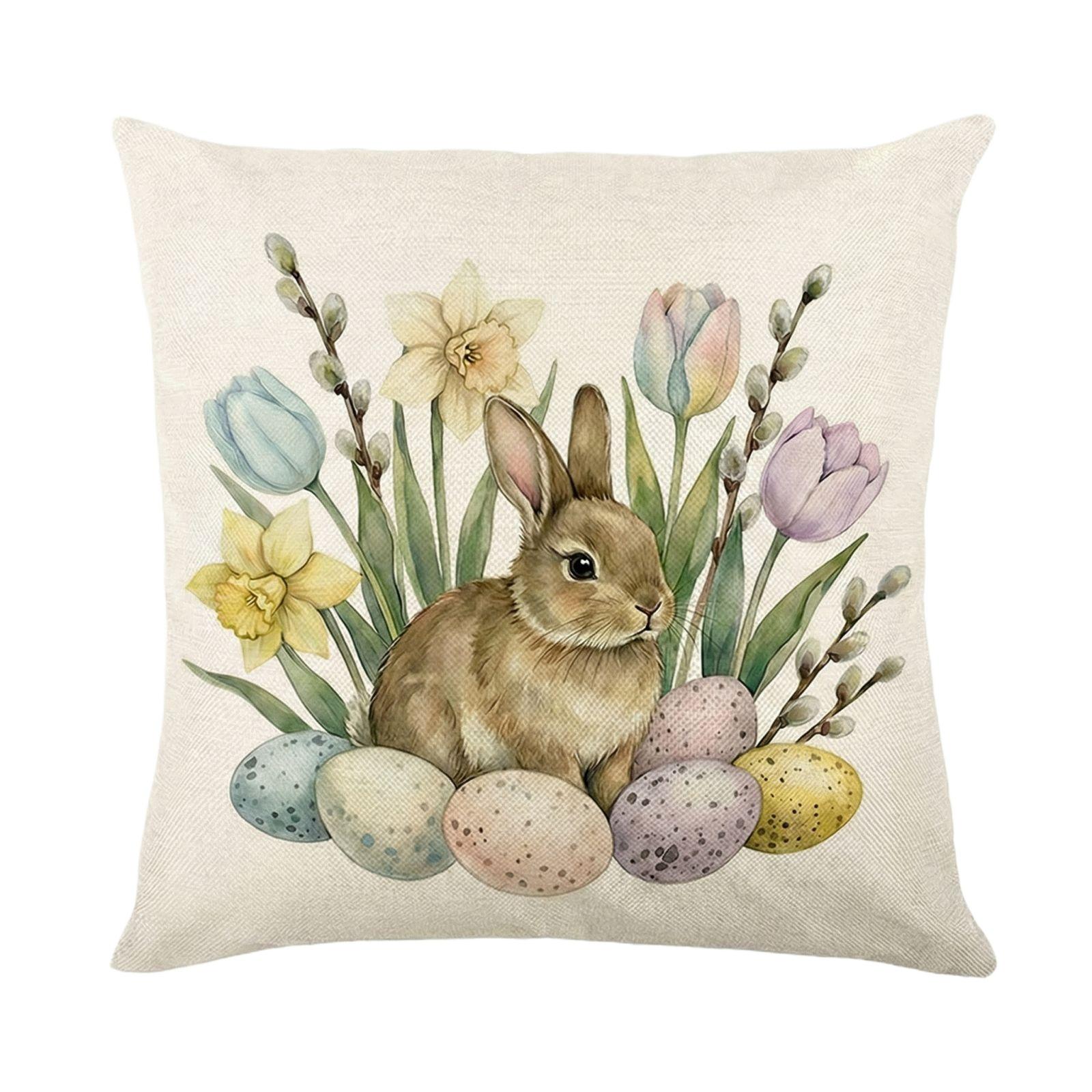 Easter Pillowcase 1771 1771 Inches Winter Holiday Theme Sofa Cushion Cover 778₽
