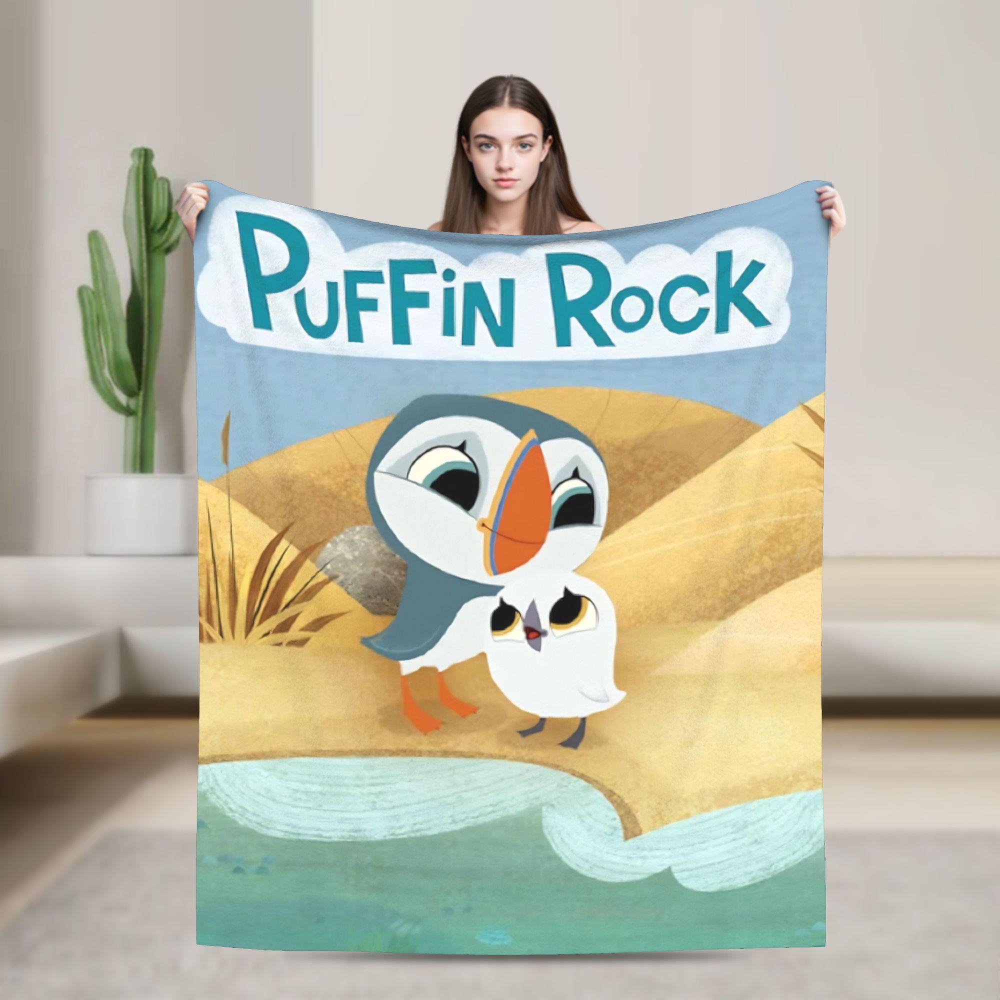 Puffin Rock Oona Baba   Flannel Blanket  Soft Durable Throw Blanket for Couch Bed Travel Fluffy Bedspread Sofa Bed Cover 30x40in