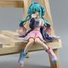 Original New Anime Hatsune Miku 14cm Virtual Singer Manga Statue Figurines  Model Toys computer desk cake decoration cute