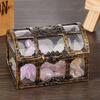 1PC Plastic Transparent Pirate Treasure Box Crystal Gem Jewelry Box Storage Organizer Chest Treasure for Jewelry Gem Trinket Box