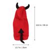 1Pcs Halloween Devil Pet Clothes Winter Costume Easy on Off Durable Long Lasting Elegant Design Special Occasions Gift