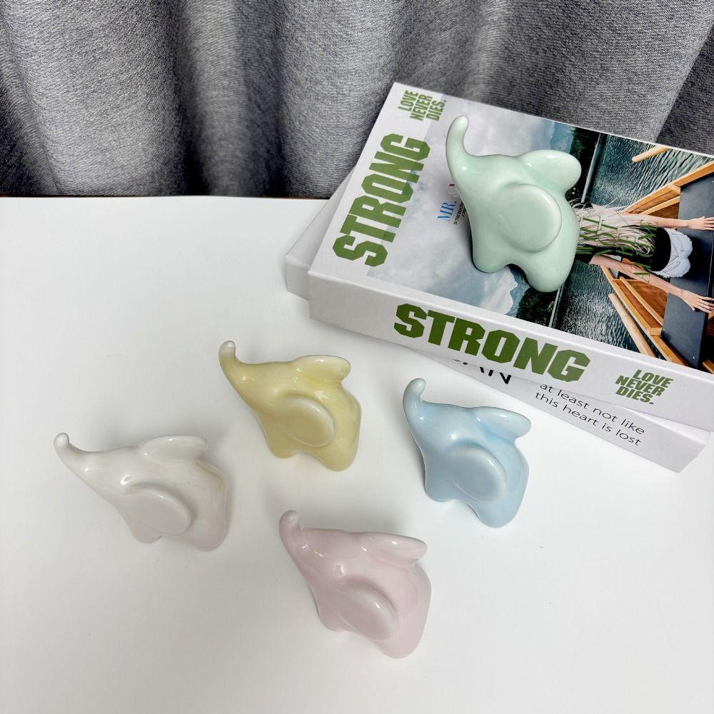 Modern Art Simulated Elephant Figurines Ornaments Animal Feng Shui Decor Office Accessories