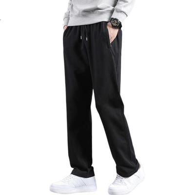 Casual Pants for Men, Winter Pure Cotton Simple Fashion Versatile Soft Comfortable Skin-Friendly Sports Trousers, Black, 2XL