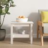 VidaXL Coffee Table White 45x45x40 Cm Solid Pine Wood 814265