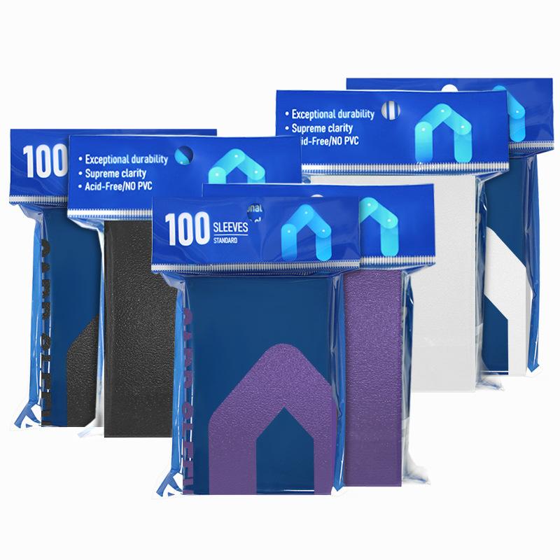 100 ks prémiových obalů na karty Matné obaly na karty Kompatibilní s Mtg Pokemon Trading Cards a Sport Standardní velikost deskové hry