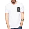 Funny French Bulldog/Boston Terrier/German Shepherd/Labrador Retriever/Chihuahua/Yorkie FU Pocket T-shirts Harajuku Tees