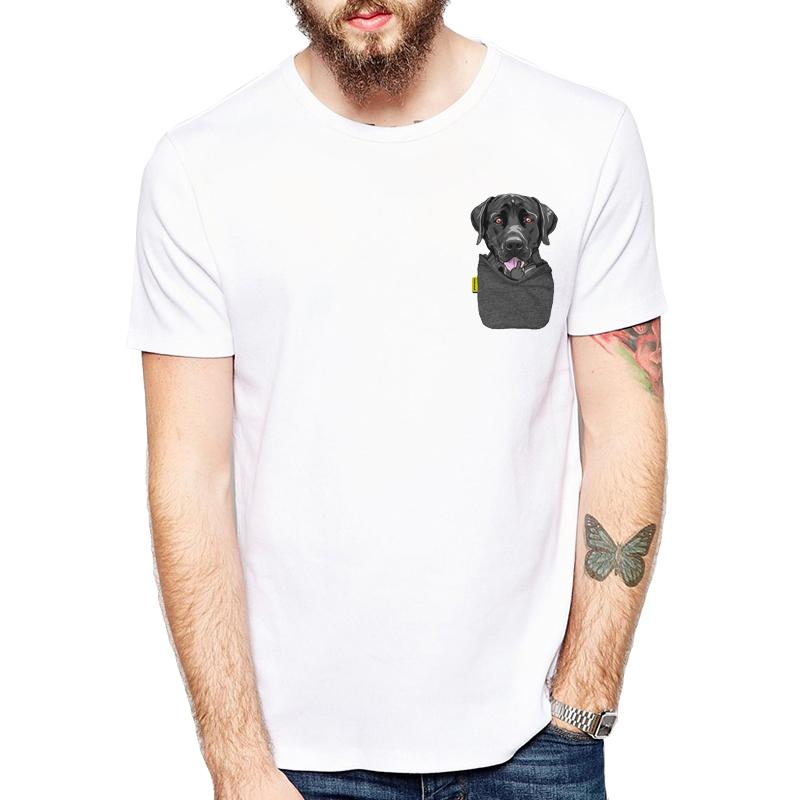 Funny French Bulldog/Boston Terrier/German Shepherd/Labrador Retriever/Chihuahua/Yorkie FU Pocket T-shirts Harajuku Tees