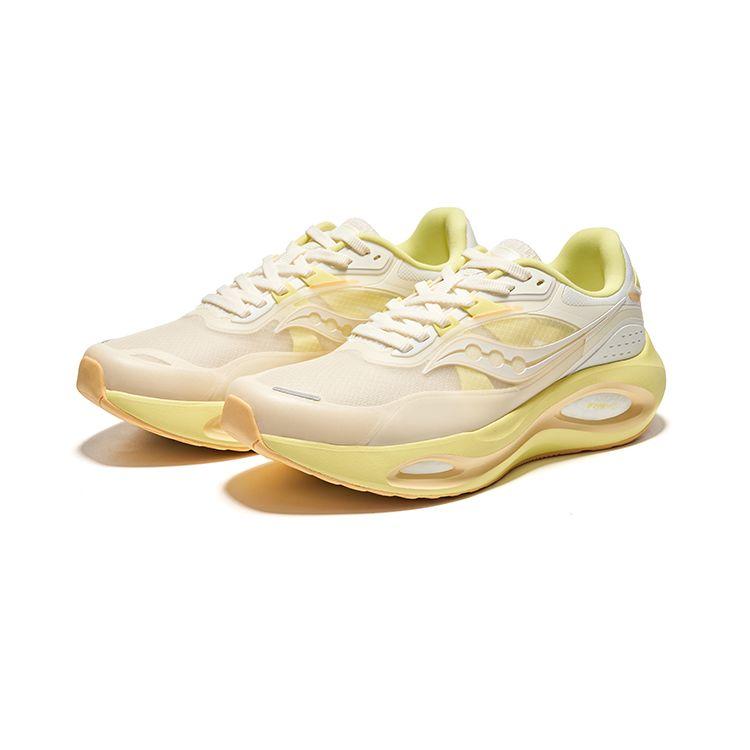 Saucony Phoenix Inferno 3 Comfortable Versatile Cushioning Breathable Supportive Low-Top Running Shoes Women sneaker White Yellow S18188-2