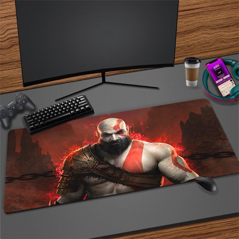 Xxl Mouse Pad God of War Gaming Accessories Keyboard Computer Desk Mat Game Big Carpet 90x40 Large Gamer Cabinet Table Mousepad