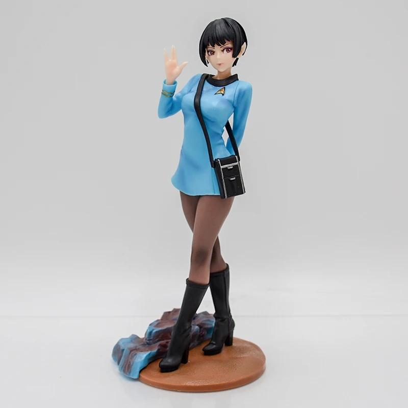 Anime Star Trek Bishoujo Medical Officer Girl Figure Command/Vulcan Science Action Figure Model Collection Doll Toy