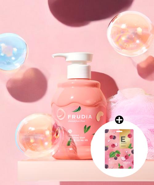 My Orchard Honey-Preserved Peach Large Size Body Wash 350ml (+ Free Raspberry Mask Pack)