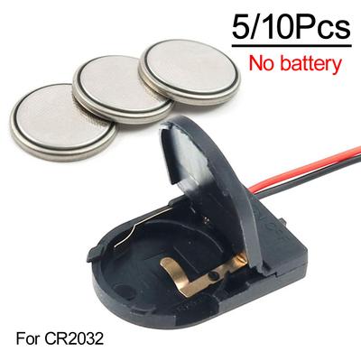 5/10 Stück CR2032 Knopfzellenbatterie-Sockelhalter-Gehäuseabdeckung mit EIN-AUS-Schalter 3V-Batterie-Aufbewahrungsbox