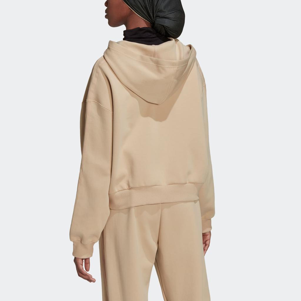 Adidas Originals Sweatshirts Women's Light Umber Hooded Moderate Cardigan HK5058