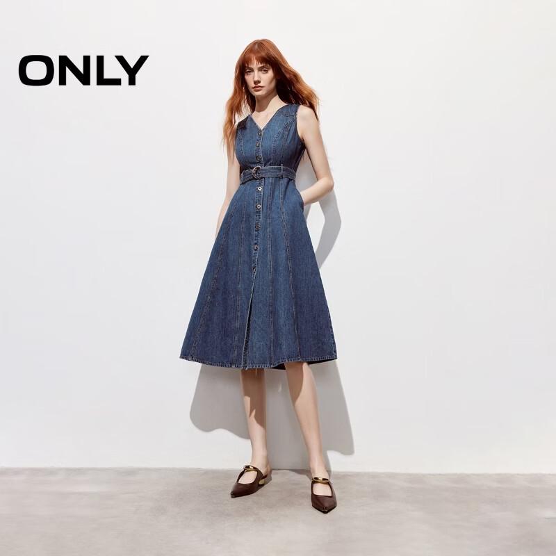 ONLY 2026 Spring V-Neck Sleeveless Denim Dress XXL