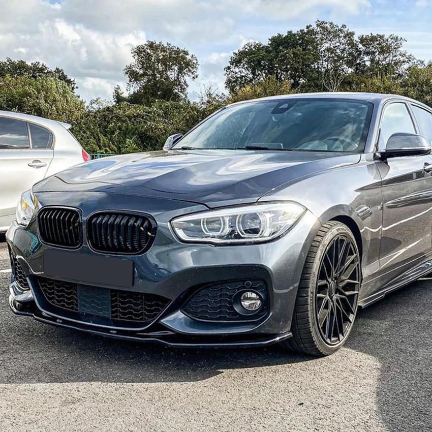 For BMW F20 F21 Maxton Style Front Bumper Lip Splitter Spoiler 1 Series 118i 118d 120i 120d M135i M140i M-Pack 2015-2019 Tuning