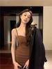 Pure Desire Sexy Hot Girl with Chest Pad Suspender Dress Women's Summer New Slim and Thin Niche Hip-wrapped Short Skirt