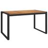 Garden Dining Set 5 pcs Black and Brown Poly Rattan