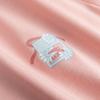 Anta Short Sleeve Knitted T-Shirt Summer Sports Casual Women Tops Peach-Pink 962628114-1