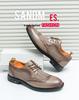 Atmungsaktive Herren-Leder-Sandalen mit Lochmuster (Brogue-Stil) - Sommertrend 2024