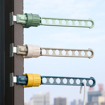 Plastic Closet Organizer 8-holes Drying Rack Clothes Hanger Multi-port Support Multifunction