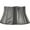 Cross9 Dames Glanzend Latex Korset Body Shaper met Botten Gesp en Buikcontrole