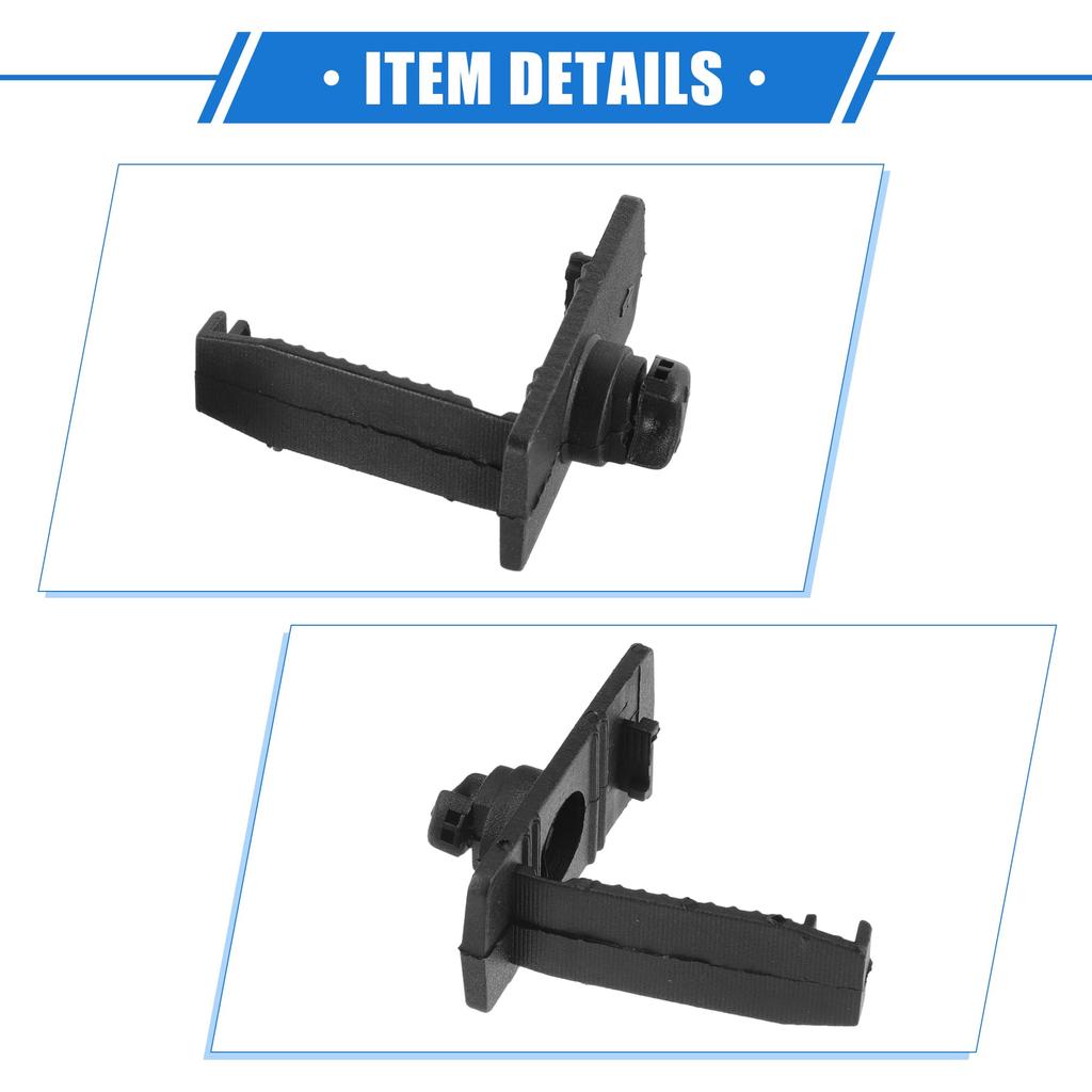 VekAuto Honda and Acura 2 Pack Car Holder Retainers Made of Non-slip Black Plastic L-Shaped Floor Mat Retainer Clips