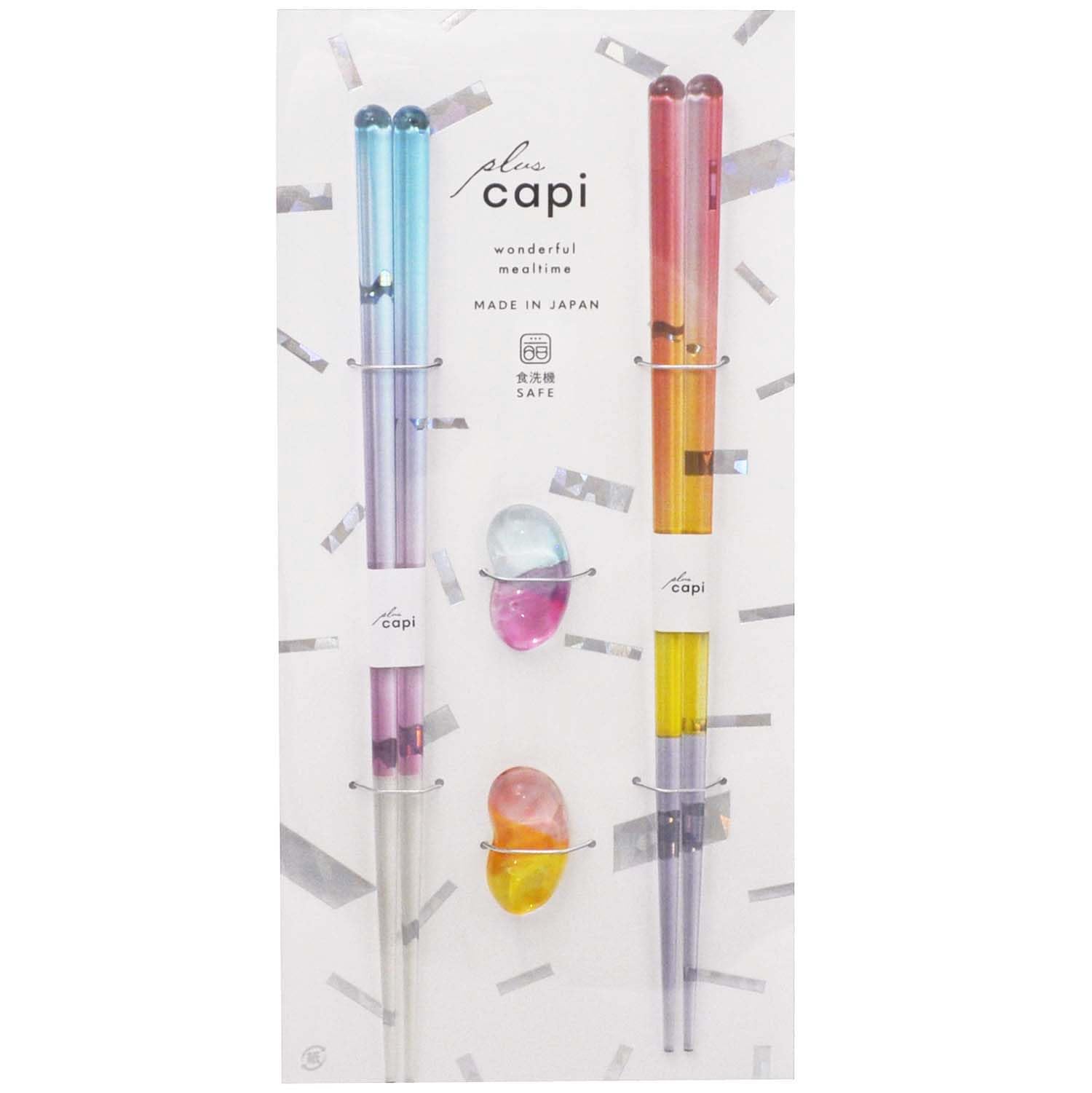 

Ishida Chopsticks and Chopstick Rest Capi Gift Tropical Blue x Pink 23cm Dishwasher safe [63176-1] (chopsticks only)