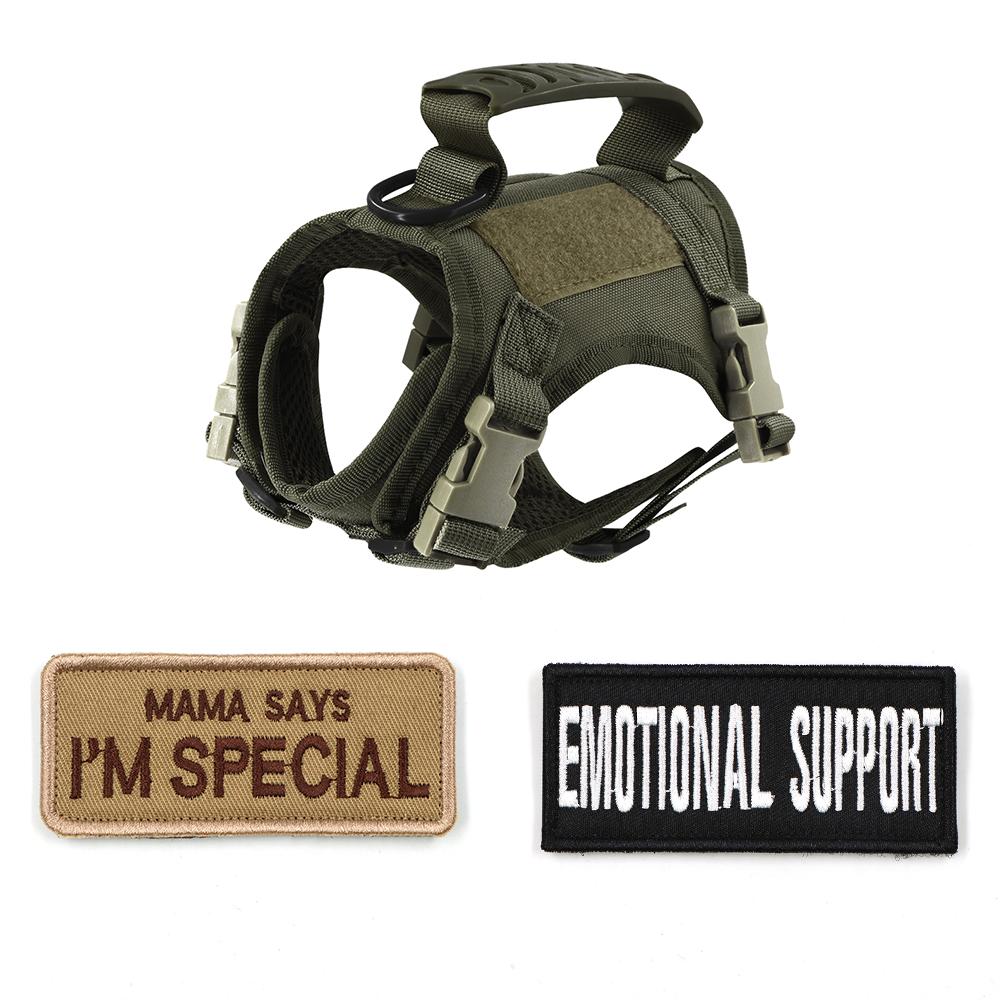 Tactical Pet Chest Harness with Traction Rope Set Universal Anti Slip for Cats and Dogs Paired with Personalized