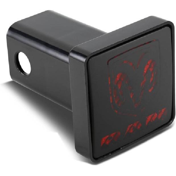 Universal Fit Truck LED Brake Light Hitch Cover Fits 2" Hitch Receiver