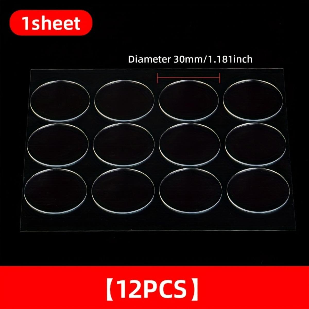 12-pack of Super Strong Dot Adhesive, Nano-sized Adhesive Dots, Transparent Acrylic Adhesive Dots, Leaves No Residue