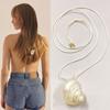 Bohemian Style Conch Pearls Necklace Natural Shell Earrings Jewelry Necklace Accessories For Women Holiday Gift