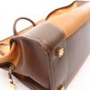 Used LOEWE Amazona 40 Handbag Leather Brown Used Women