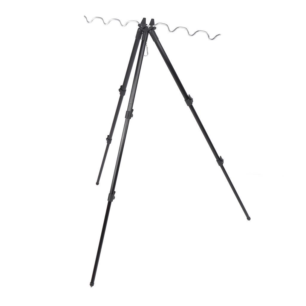 Fishing Rod Tripod Telescopic Space Saving Aluminum Alloy Sturdy Folding Tripod Sea Fishing Pole Bracket Lightweight for Beach