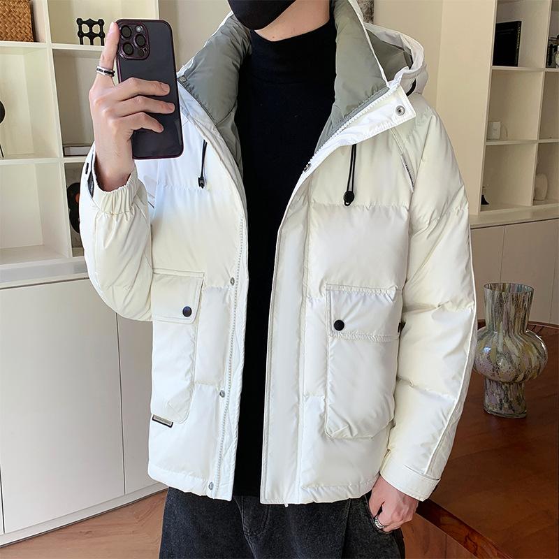 Men's Down Jacket Winter New Hooded Jacket Handsome Trend Thickened Warm Fashion Versatile Men's Top