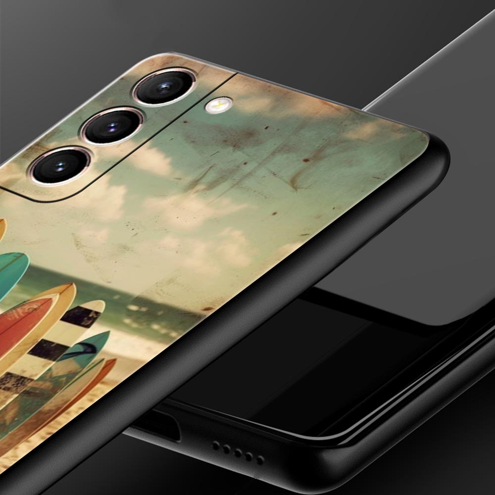 Summer Beach Phone Case Cover for Samsung Galaxy S26 S25 S24 S23 S22 S20 S21 FE Ultra S25 Edge Plus 5G Soft TPU Shell Fundas Bag