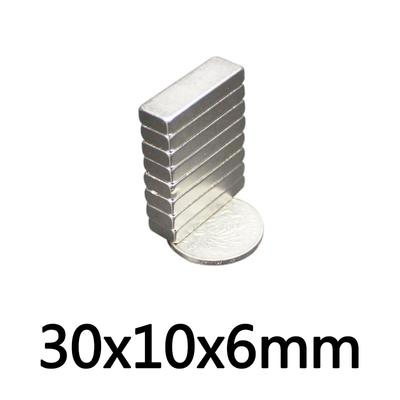 30x10x6mm Block Powerful N35 Magnets Super Sheet Permanent Magnetic Strong Neodymium Magnet 30*10*6mm