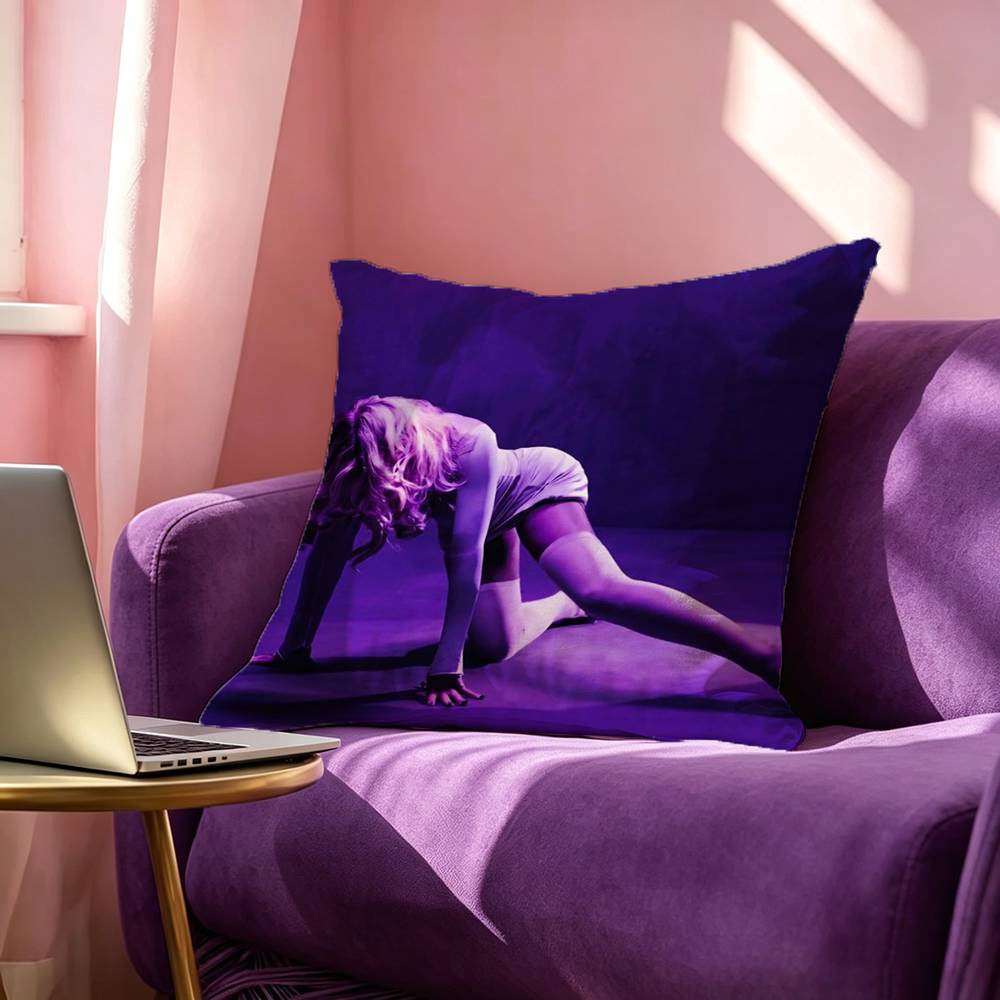 M-Madonna Confessions I Feel So Free Square Double-Sided printed Pillow Case Bedroom Bedside Pillow Sofa Cushion Cover