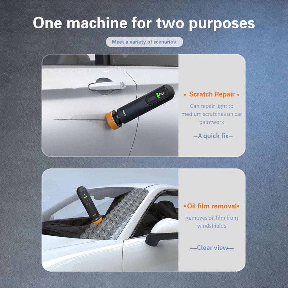 Car Polisher Machine Wireless Electric Polishing Wax Tool Adjustable Speed LED Display Auto Polish Waxing Machine for Car B A4C2