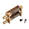 Guitar Brass Tremolo Bridge System Dual-Brass-Rod Trem Stopper Device with Mounting Screws Electric Guitar Accessories