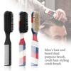 2Pcs Black Small Hair Brush 2 In 1 Hair Comb New Double-sided Comb  Barber