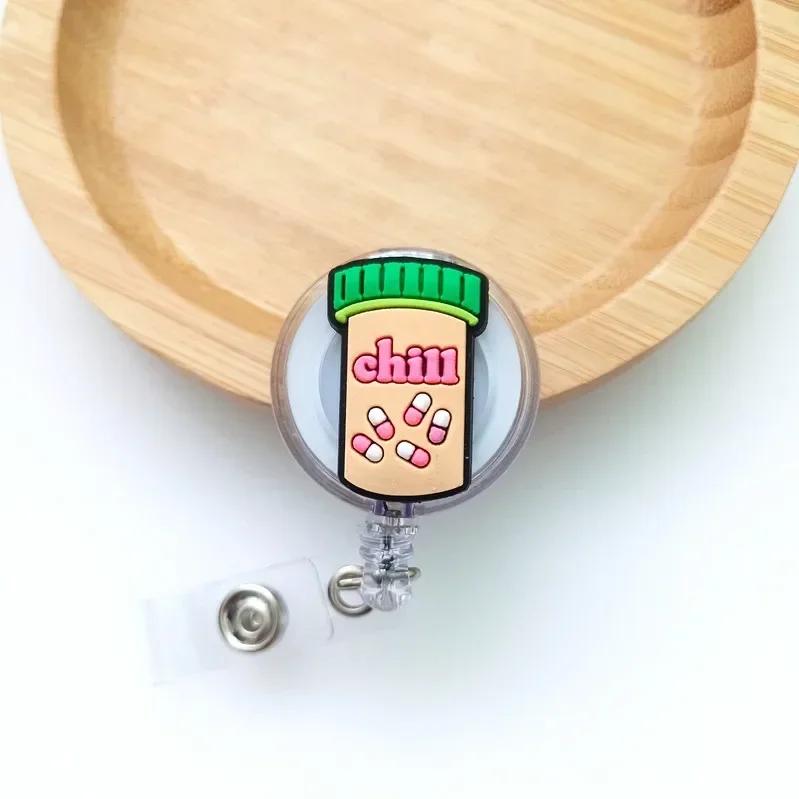 

ABS Cartoon Retractable Badge Doctor Nurse Reel ID Lanyard Name Tag Card Badge Holder Reels Keychain Card Holder Accessories