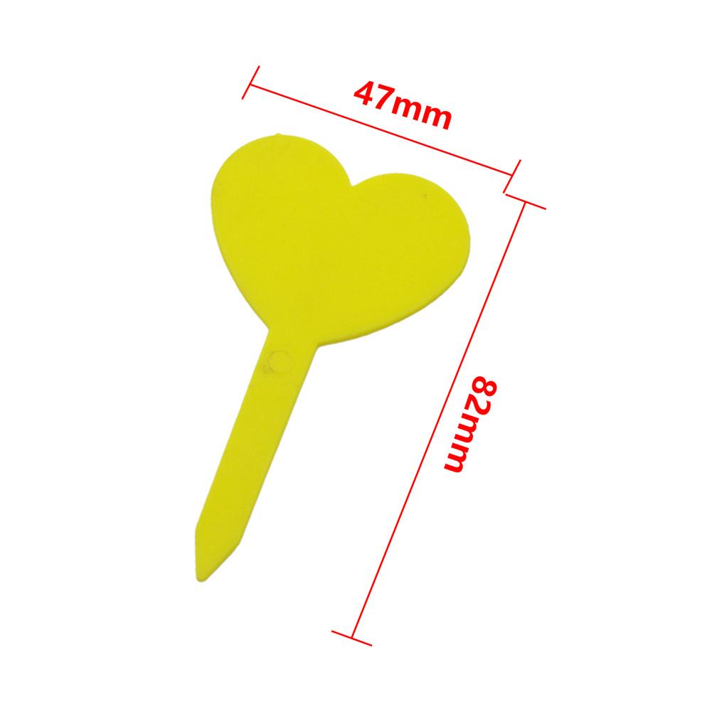 100Pcs Plant Labels Heart-shape Clover-Shape Waterproof Flower Herb Nursery Tags Garden Balcony Potted Plants Marking Signs