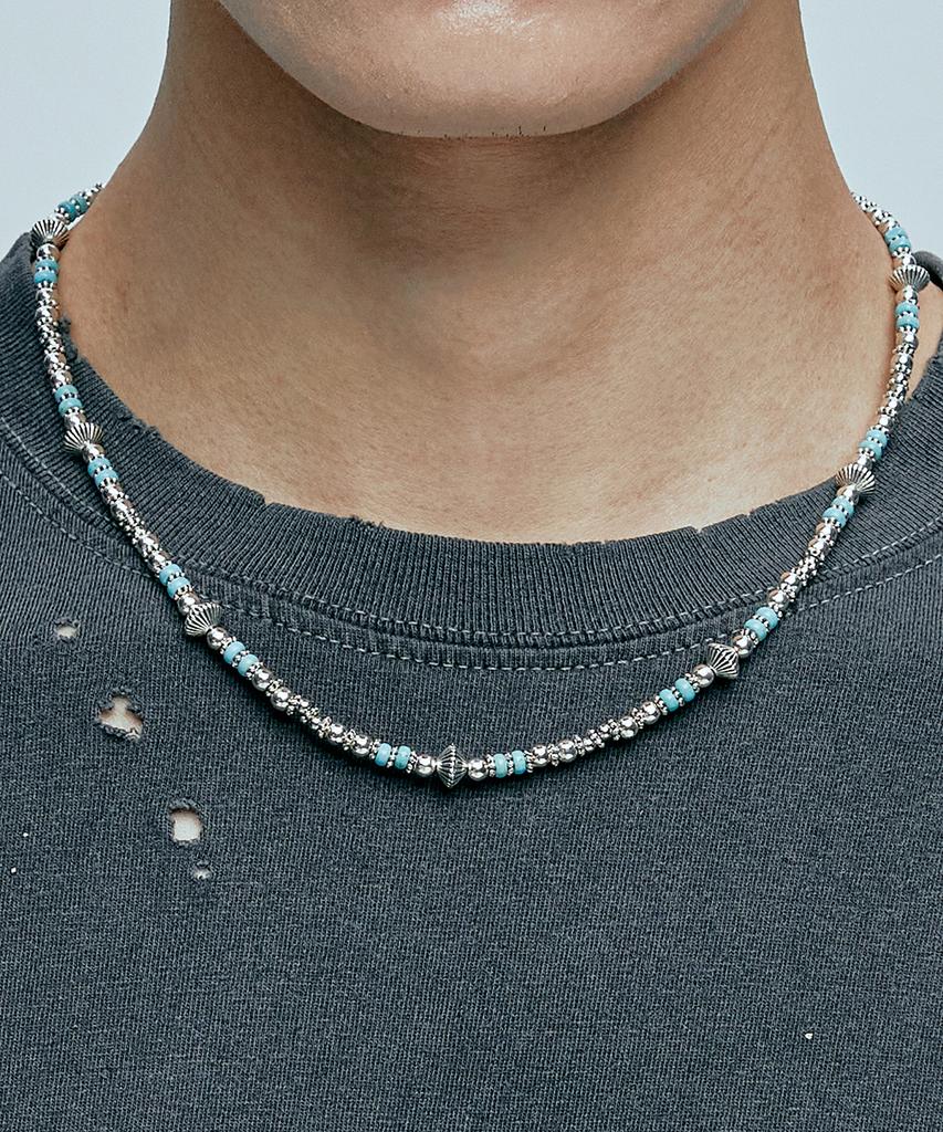 Knd Navajo Turquoise Bead Necklace