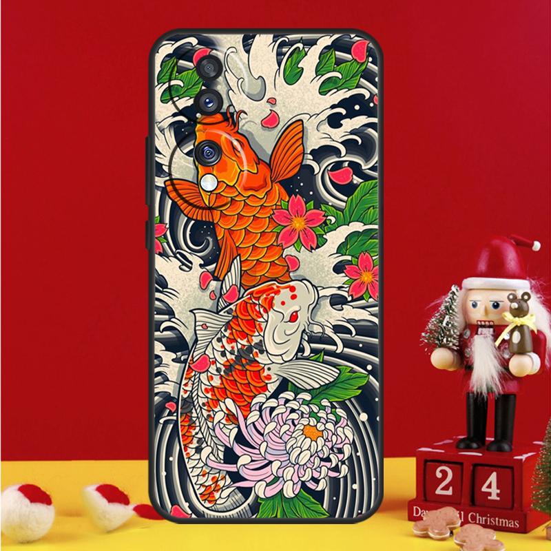 Ying Yang Koi Fisch Hülle Für Honor Magic 5 6 7 8 Pro Honor 200 400 50 70 90 Lite X8b X8c X9a X9b X9c Win RT Abdeckung