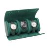 Vintage Leather Watch Storage Roll Case Shockproof Press Watch Packing Box for Home or Travel Use