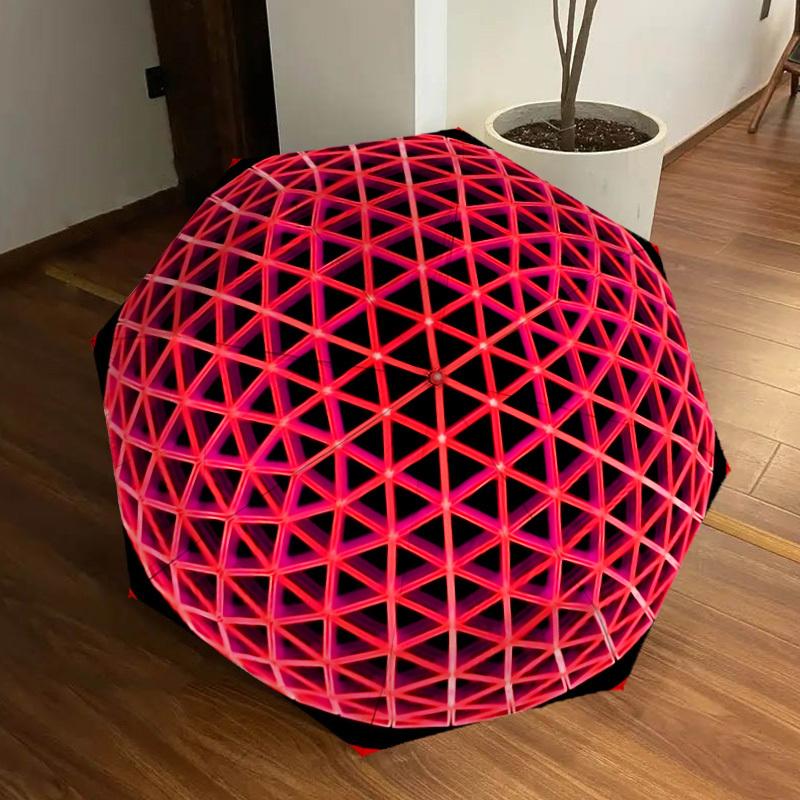 

1pc Sphere Pattern Automatic Open/Close Umbrella, Halloween & Gifts - Ideal for Daily, Formal, Party Use, Durable Canopy yy251011030