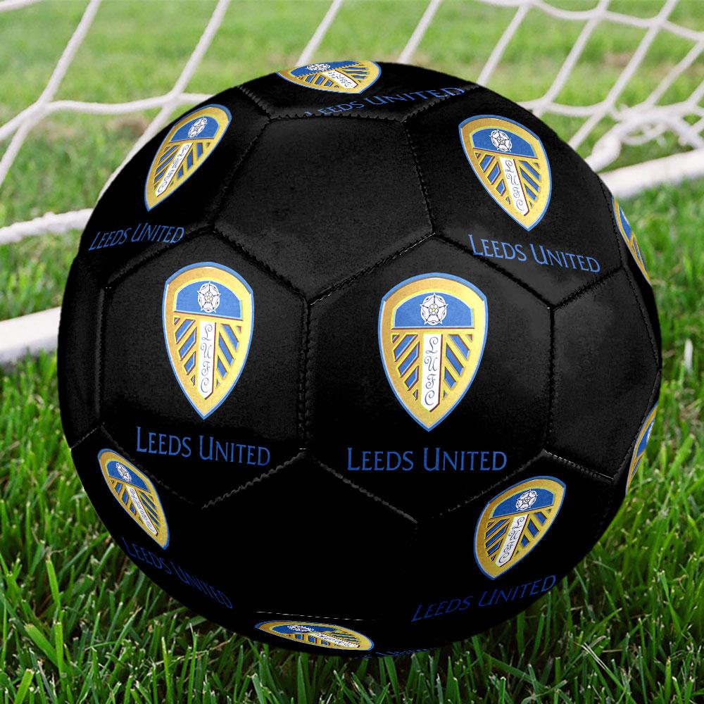 Leeds United AFC Größe 5 Fußball, Maschinengenähtes PVC, Langlebig & Hoher Rückprall, Für Alle Altersgruppen, Fanartikel, Spiele & Außenbereich.
