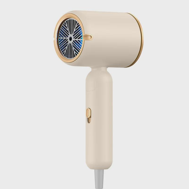 Foldable Negative Ion Hair Dryer with Blue Light for Home, Salon, and Dorm Use