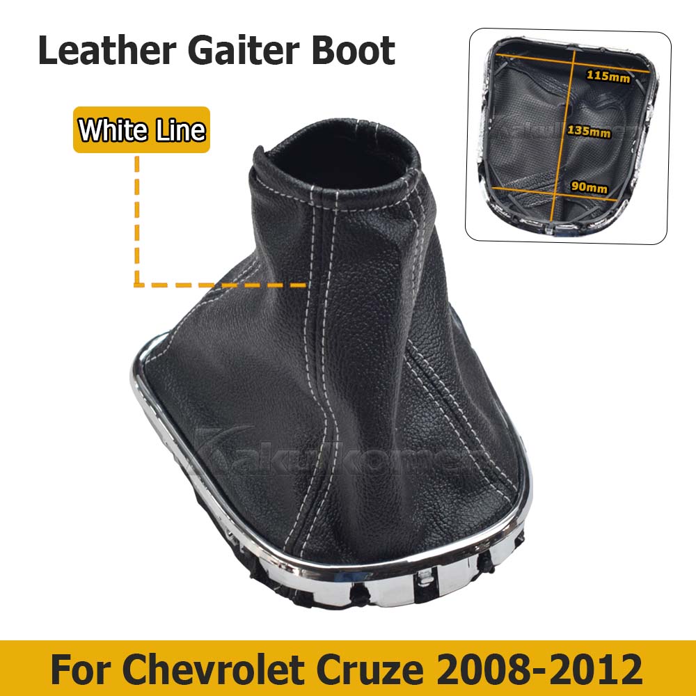 For Chevrolet Chevy Cruze 2008 2009 2010 2011 2012 Manual Gear Shift Knob Shifter Lever Stick Gaiter Boot Cover Car Accessories